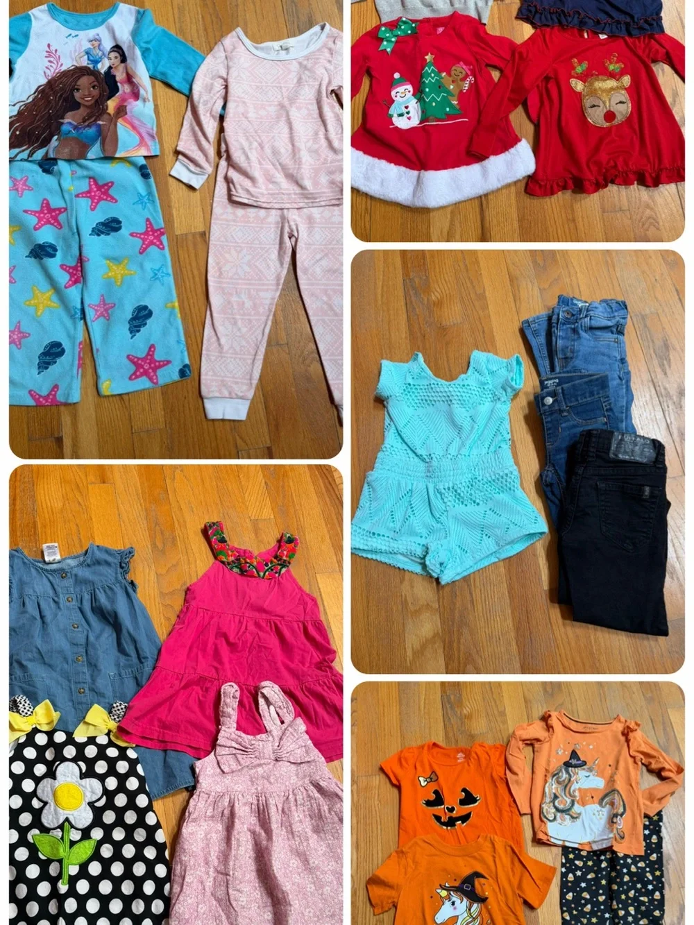 Girls Mixed Clothing Lot 63 Items - Assorted Colors Size 4T
